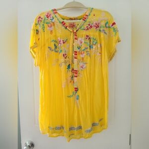 Johnny Was XXL short sleeve shirt